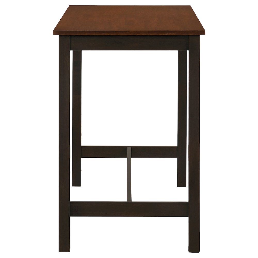 Chestnut and Dark Brown 4-piece Counter Height Dining Set. Picture 5