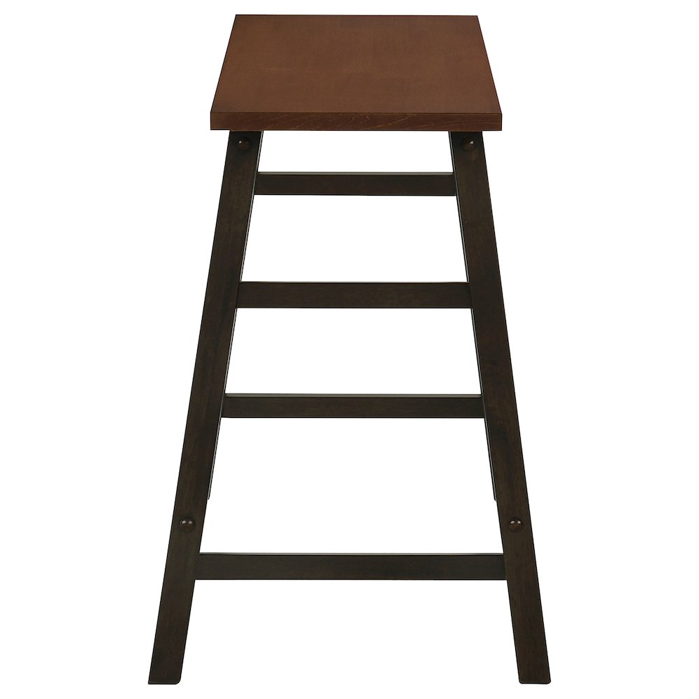 Chestnut and Dark Brown 4-piece Counter Height Dining Set. Picture 8