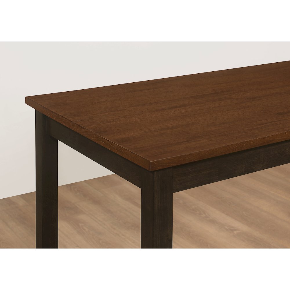 Chestnut and Dark Brown 4-piece Counter Height Dining Set. Picture 12
