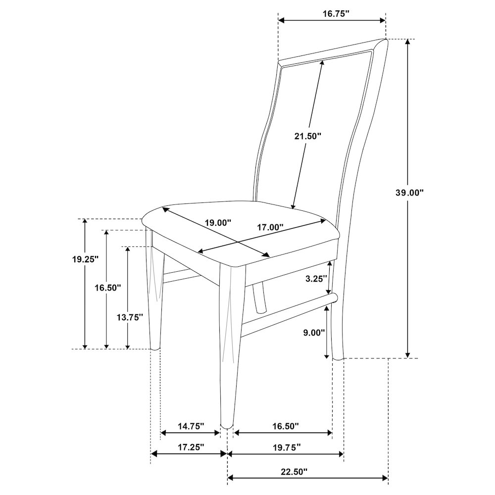 Dreydon Barley Upholstered Dining Side Chair (Set of 2). Picture 12