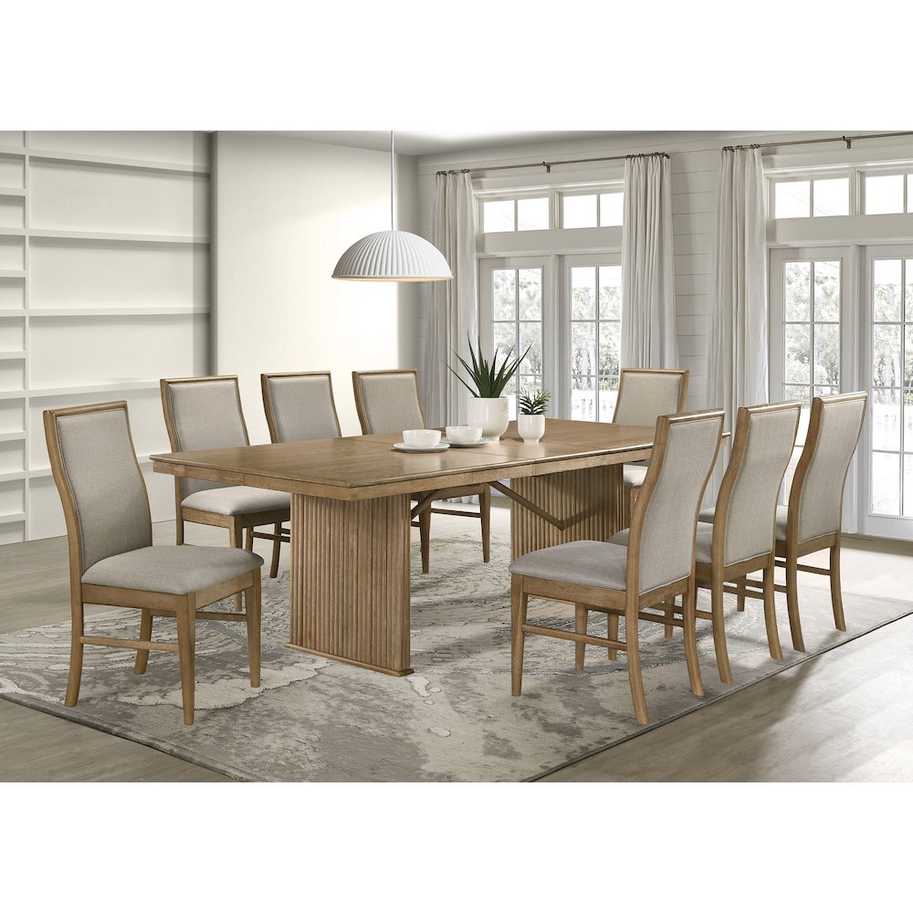 Dreydon Barley Upholstered Dining Side Chair (Set of 2). Picture 13