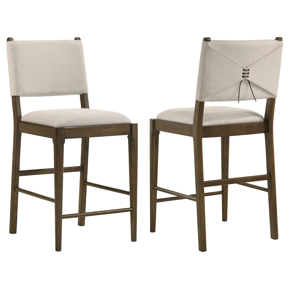 Crispin Brown Upholstered Counter Side Chair (Set of 2). Picture 1