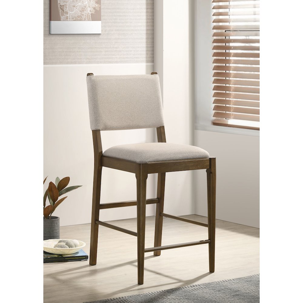 Crispin Brown Upholstered Counter Side Chair (Set of 2). Picture 15