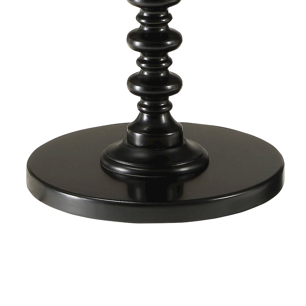 Round Wooden Side Table. Picture 3