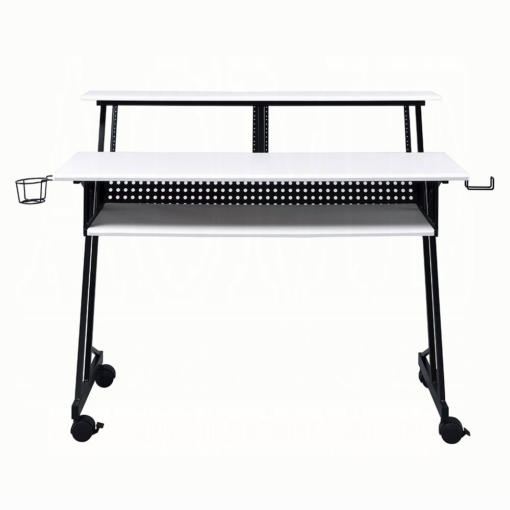 Music Studio Desk with Keyboard Tray. Picture 2