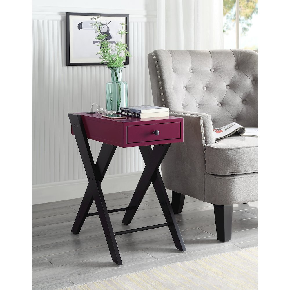 Side Table with USB Ports. Picture 4