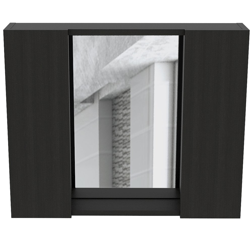 1-Drawer Medicine Cabinet Black Wengue. Picture 2