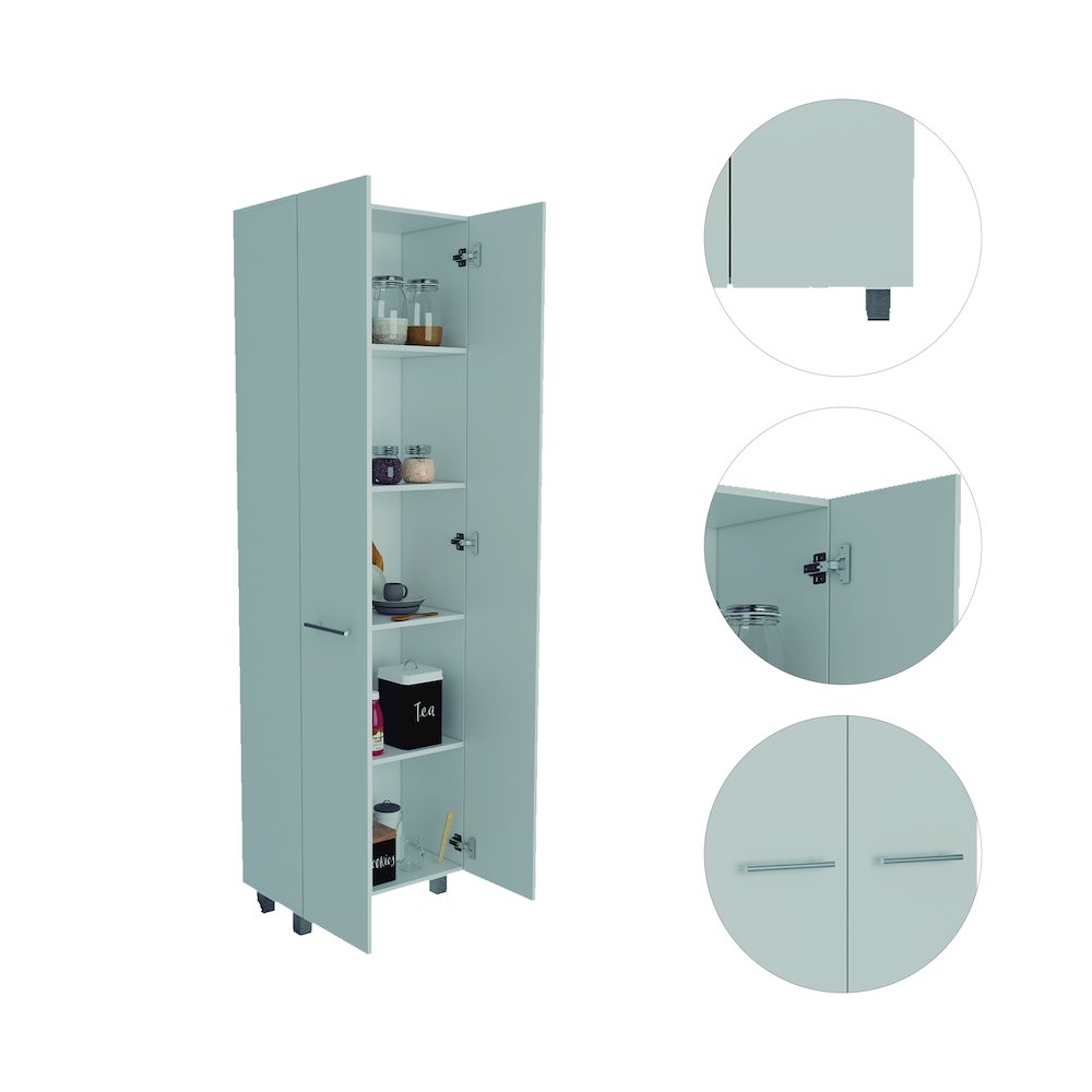 Rectangle Pantry Cabinet White. Picture 2