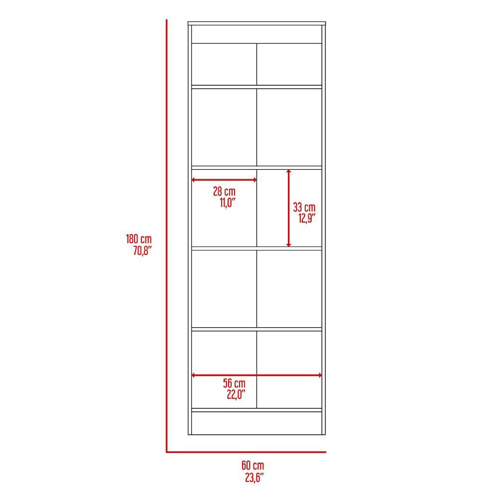 Rectangle 2-Door Storage Tall Cabinet White Washed Oak. Picture 7
