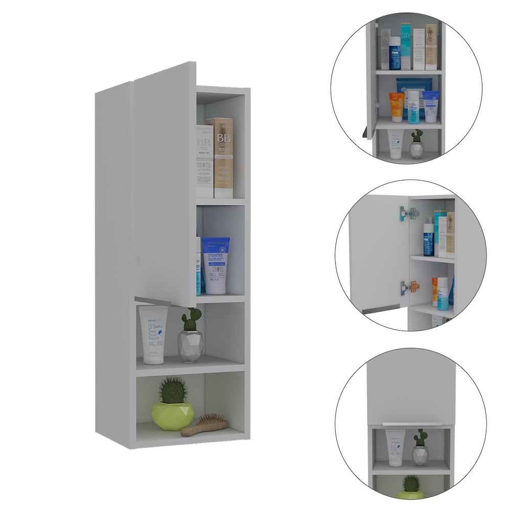 Rectangle 2-Shelf Medicine Cabinet White. Picture 1