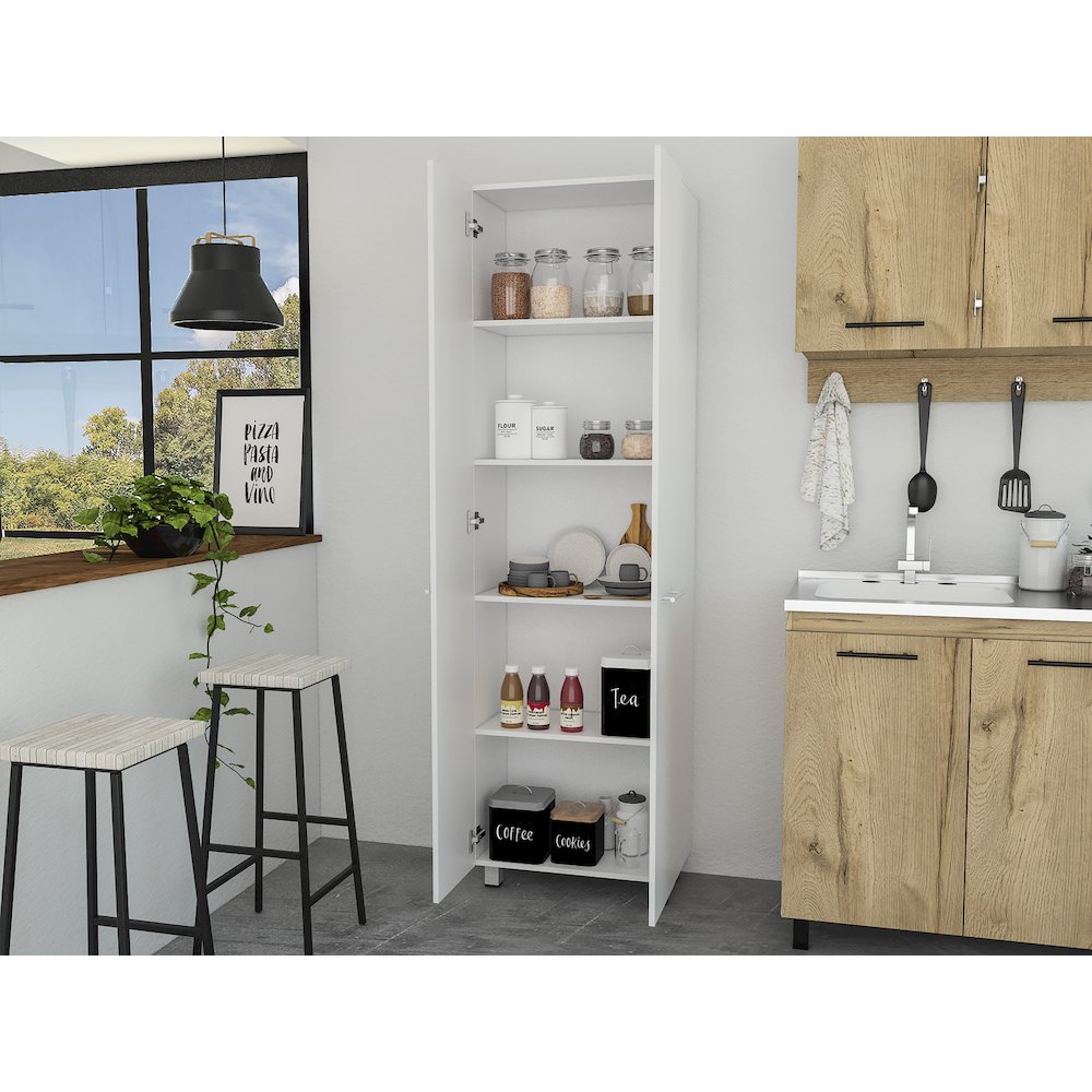 Rectangle Pantry Cabinet White. Picture 5