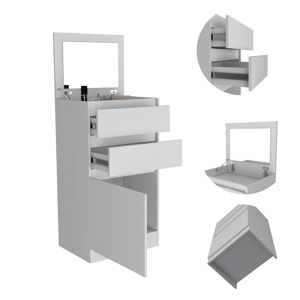 2-Drawer Dresser White. Picture 1