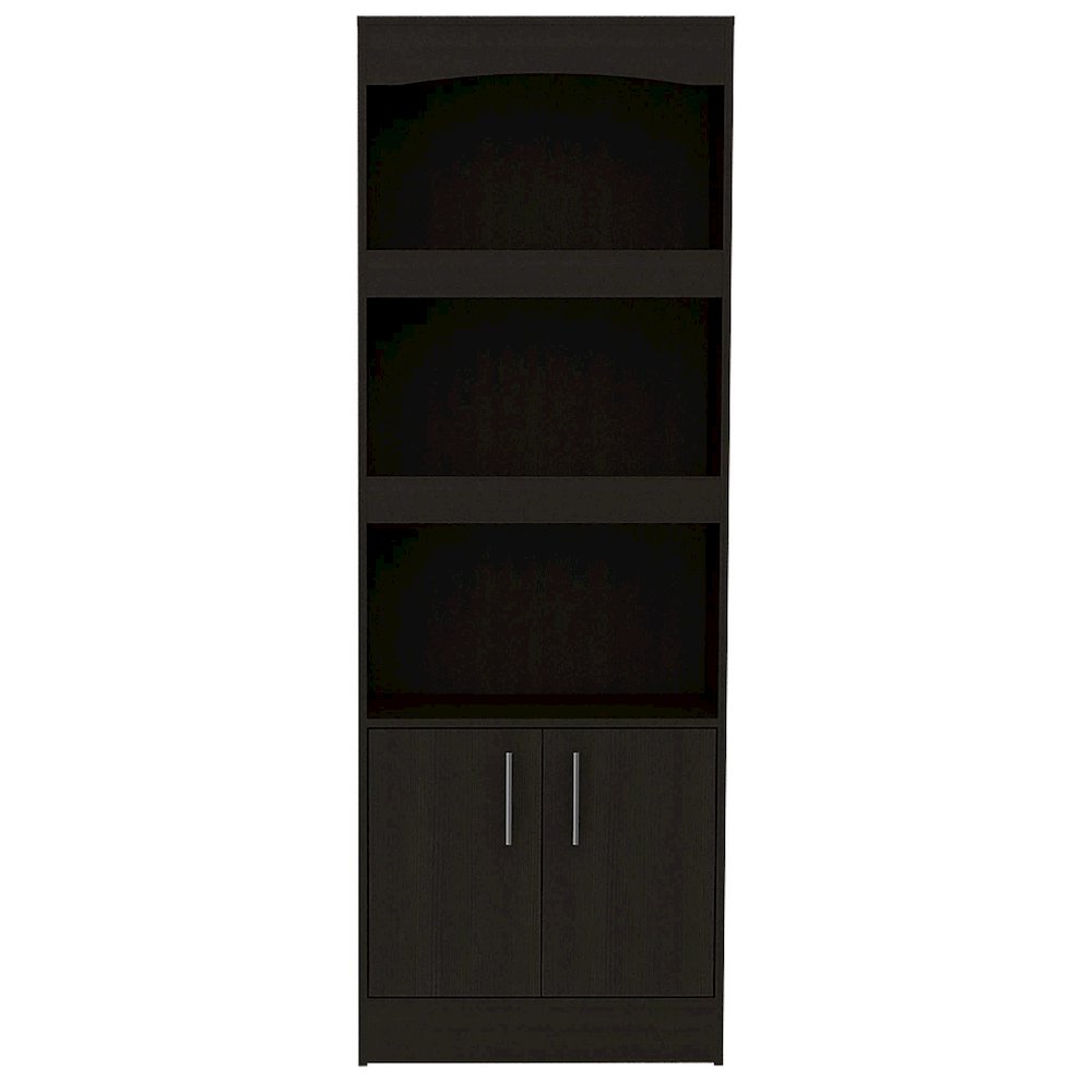 1-Drawer 3-Shelf Bookcase Black Wengue. Picture 2