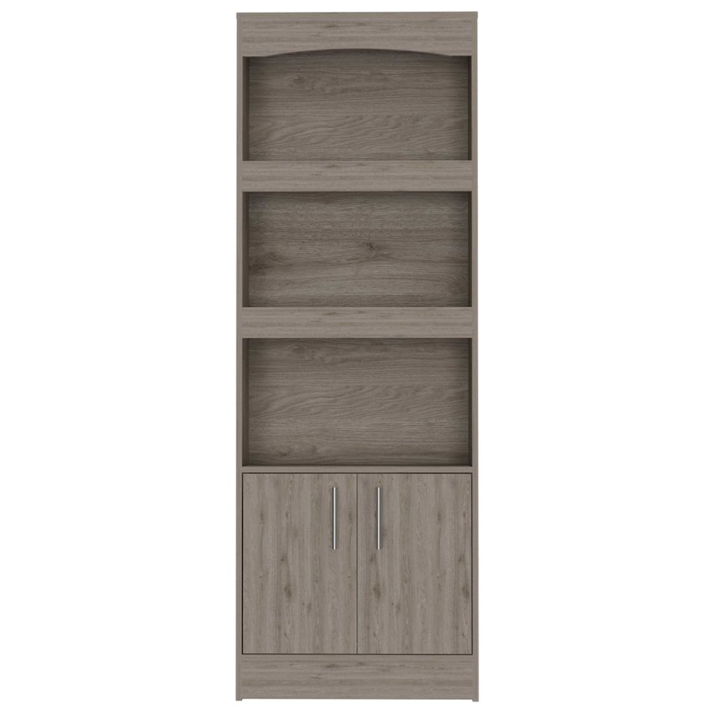 1-Drawer 3-Shelf Bookcase Light Grey. Picture 2