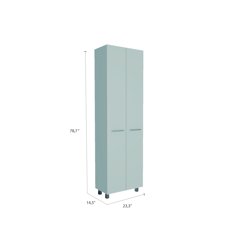 Rectangle Pantry Cabinet White. Picture 3