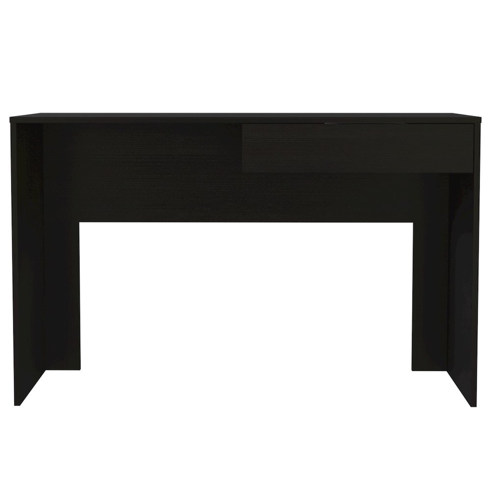 1-Drawer Computer Desk Black Wengue. Picture 1