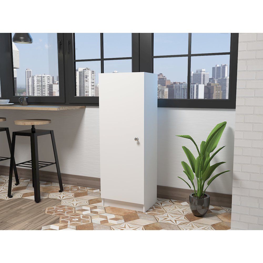 Rectangle Pantry Cabinet White. Picture 4