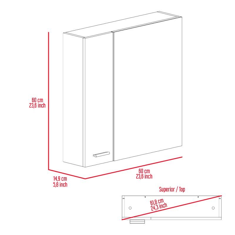 4-Shelf Medicine Cabinet Light Grey. Picture 6