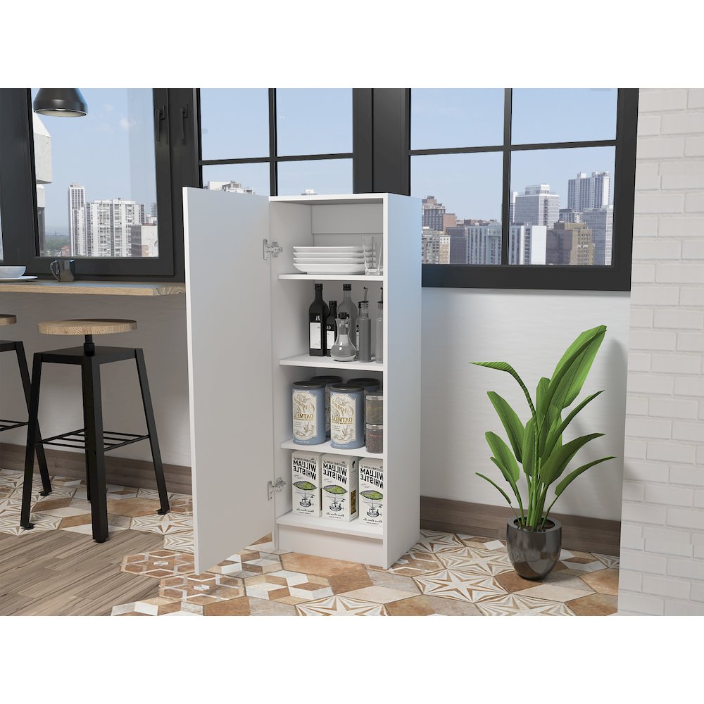 Rectangle Pantry Cabinet White. Picture 5