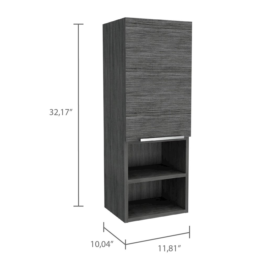 Rectangle 2-Shelf Medicine Cabinet Smokey Oak. Picture 6
