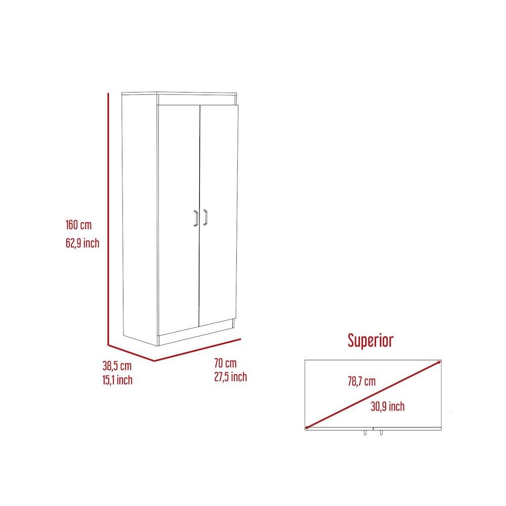 5-Shelf Pantry Cabinet White. Picture 6