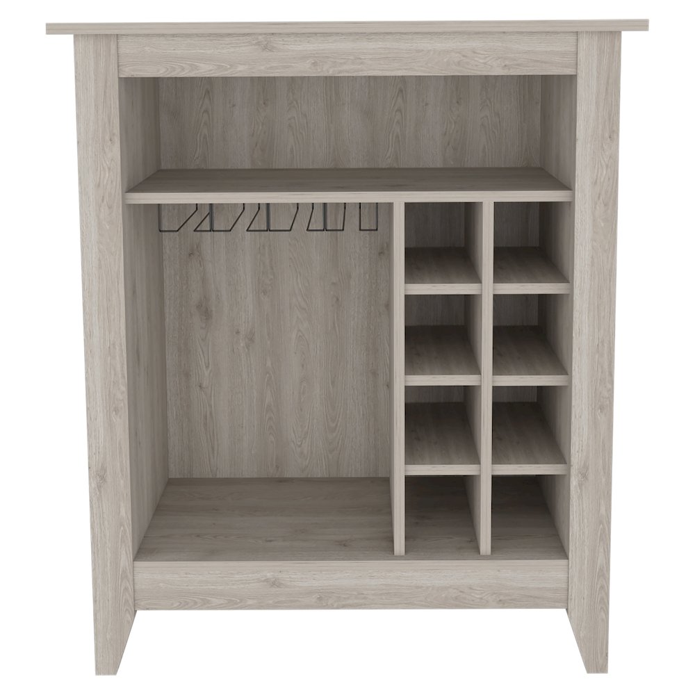 6-Bottle 1-Drawer 1-Shelf Bar Cabinet Light Grey. Picture 2