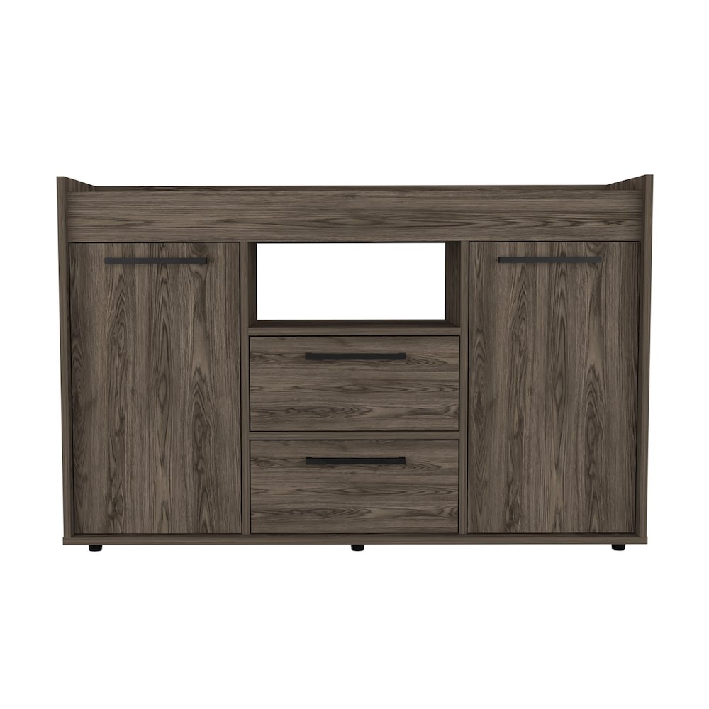 2-Drawer Sideboard Dark Walnut. Picture 2
