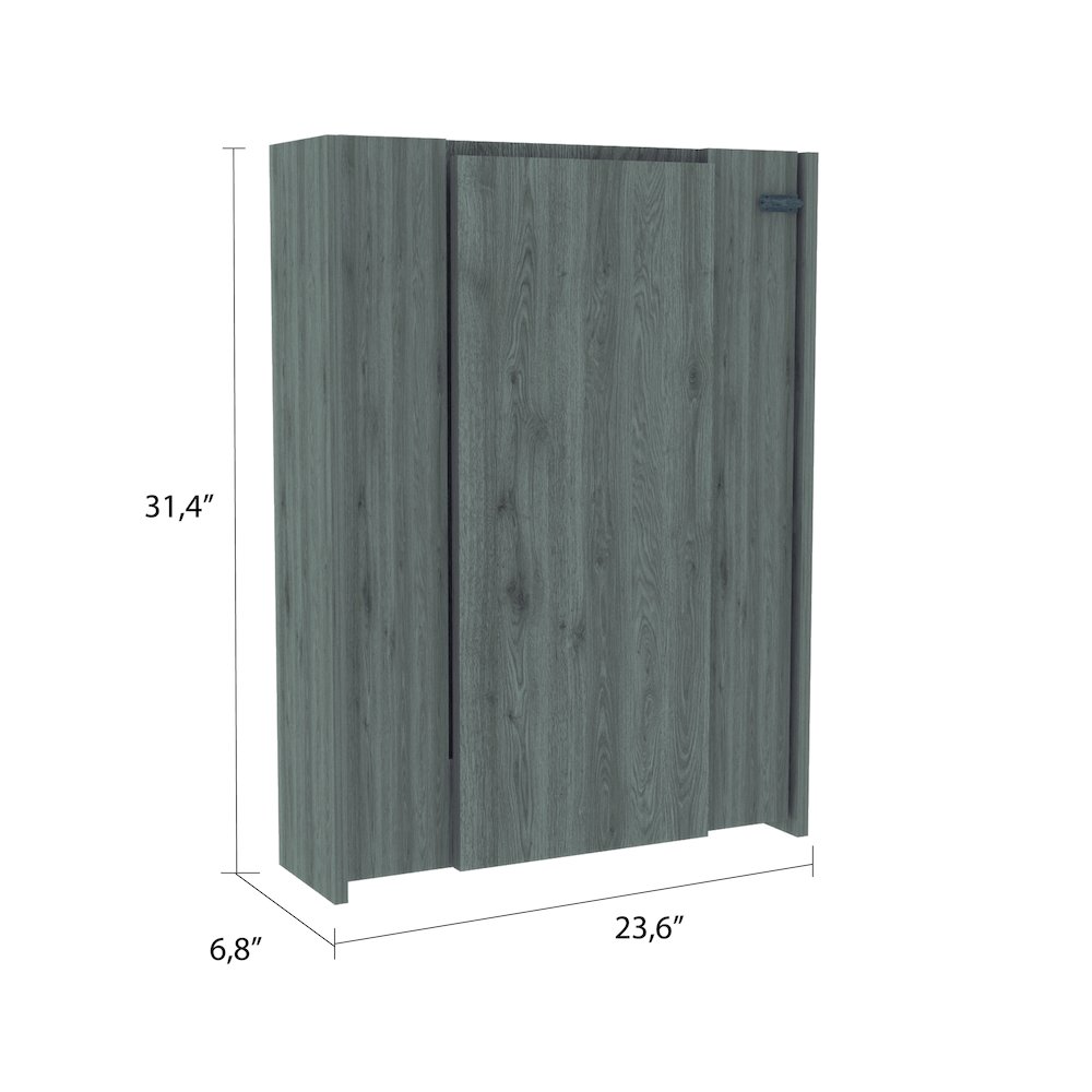 Rectangle Foldable Desk Light Grey. Picture 3