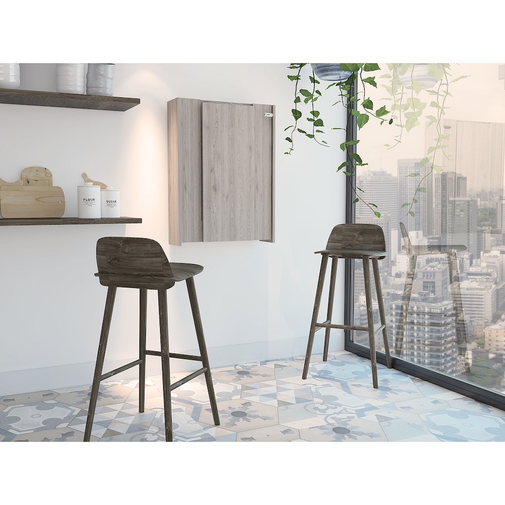 Rectangle Foldable Desk Light Grey. Picture 4