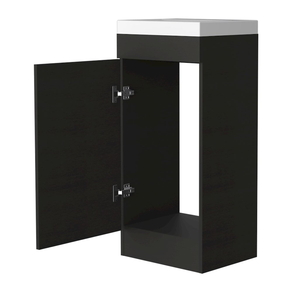 Rectangle Bathroom Vanity Black Wengue. Picture 2