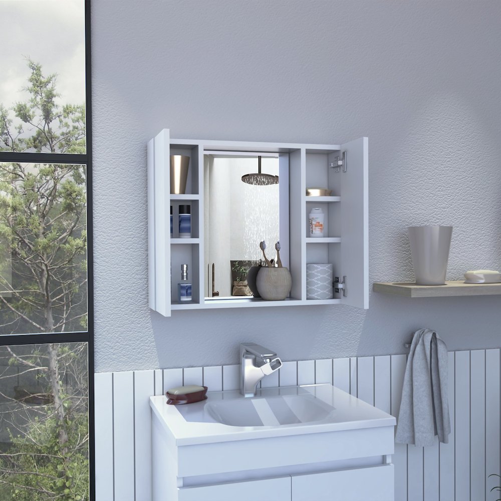 1-Drawer Medicine Cabinet White. Picture 5