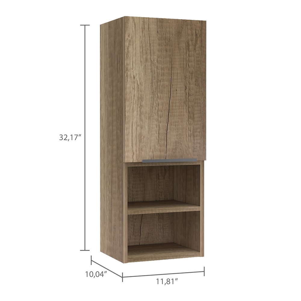 Rectangle 2-Shelf Medicine Cabinet Light Oak. Picture 3