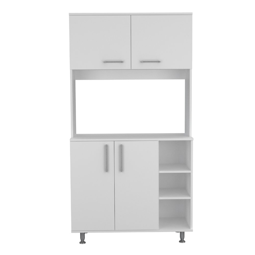 6-Shelf 6-Door 2-piece Kitchen Set, Kitchen Island and Pantry Cabinet. Picture 2