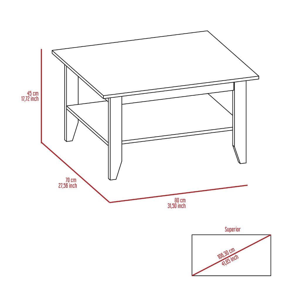 4-Shelf 2-piece Living Room Set, Coffee Table and Bar Cabinet Black and Espresso. Picture 7