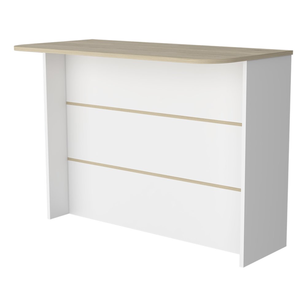 3-Tier Shelf Kitchen Island White and Light Pine. Picture 5