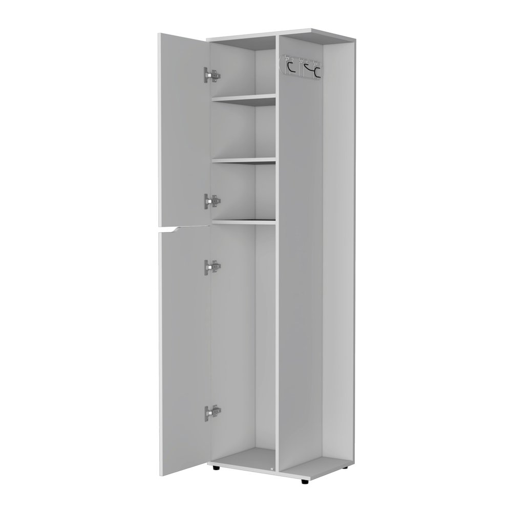 White 2-Door Cabinet. Picture 2