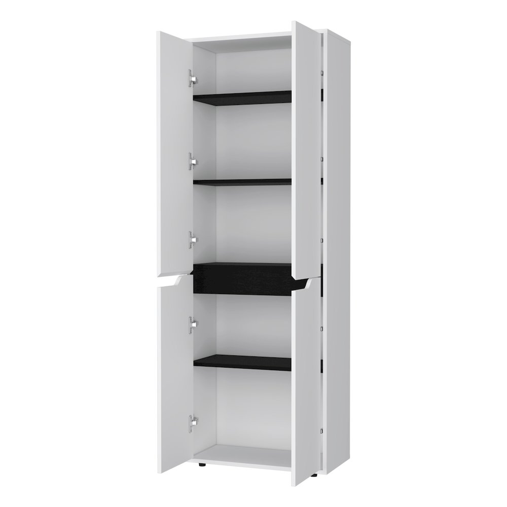 White 5-Shelf Kitchen Pantry. Picture 2