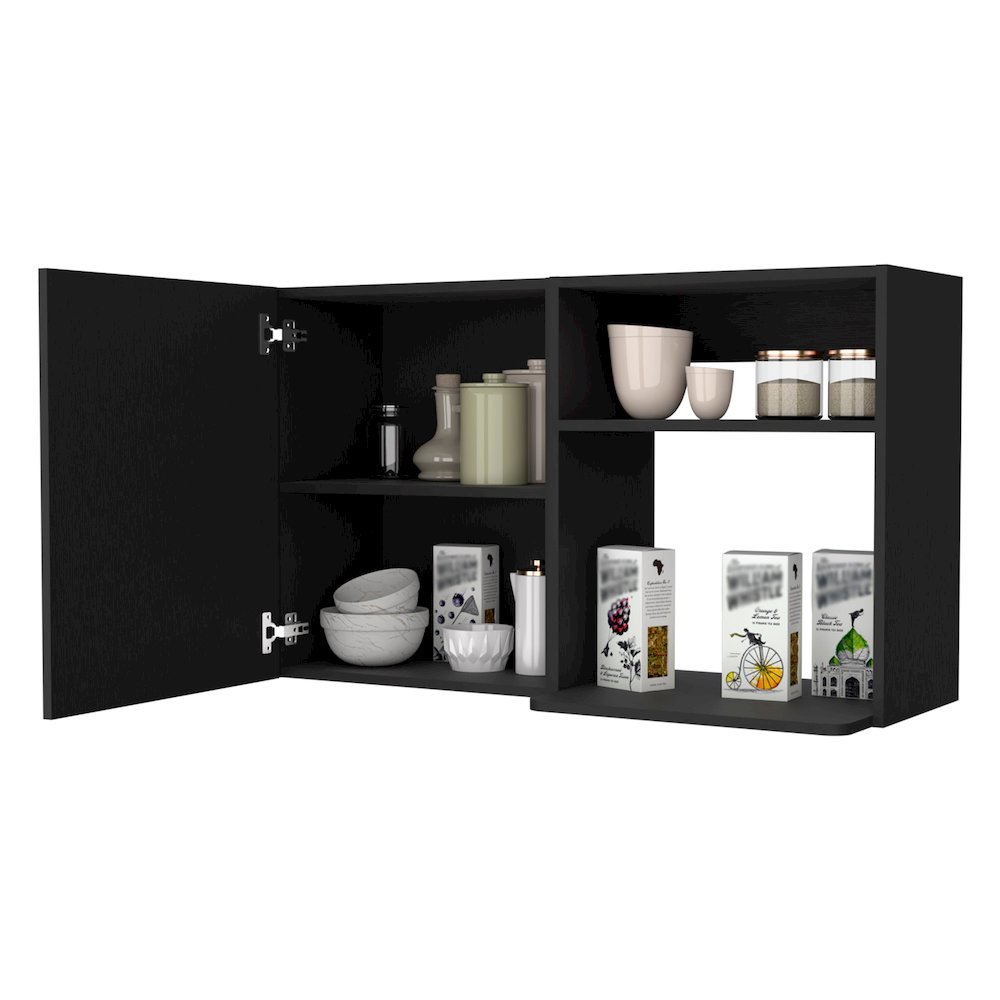 Black 2 Wall Cabinet. Picture 3