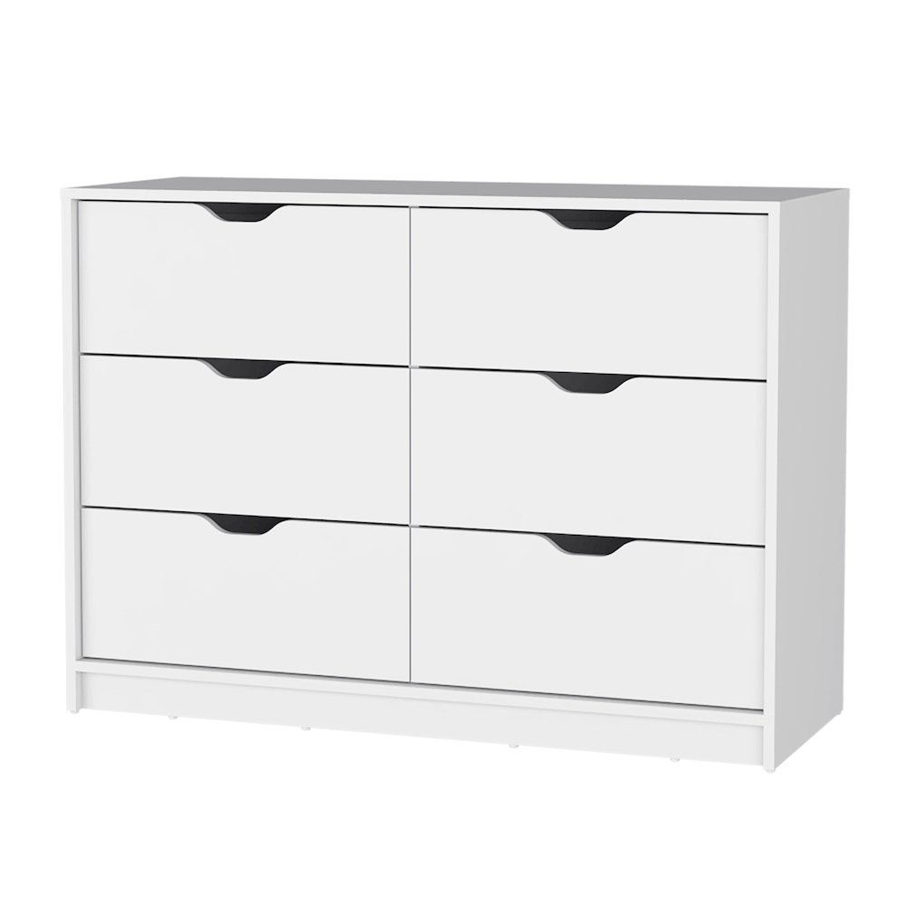 White 4-Drawer Dresser. Picture 1