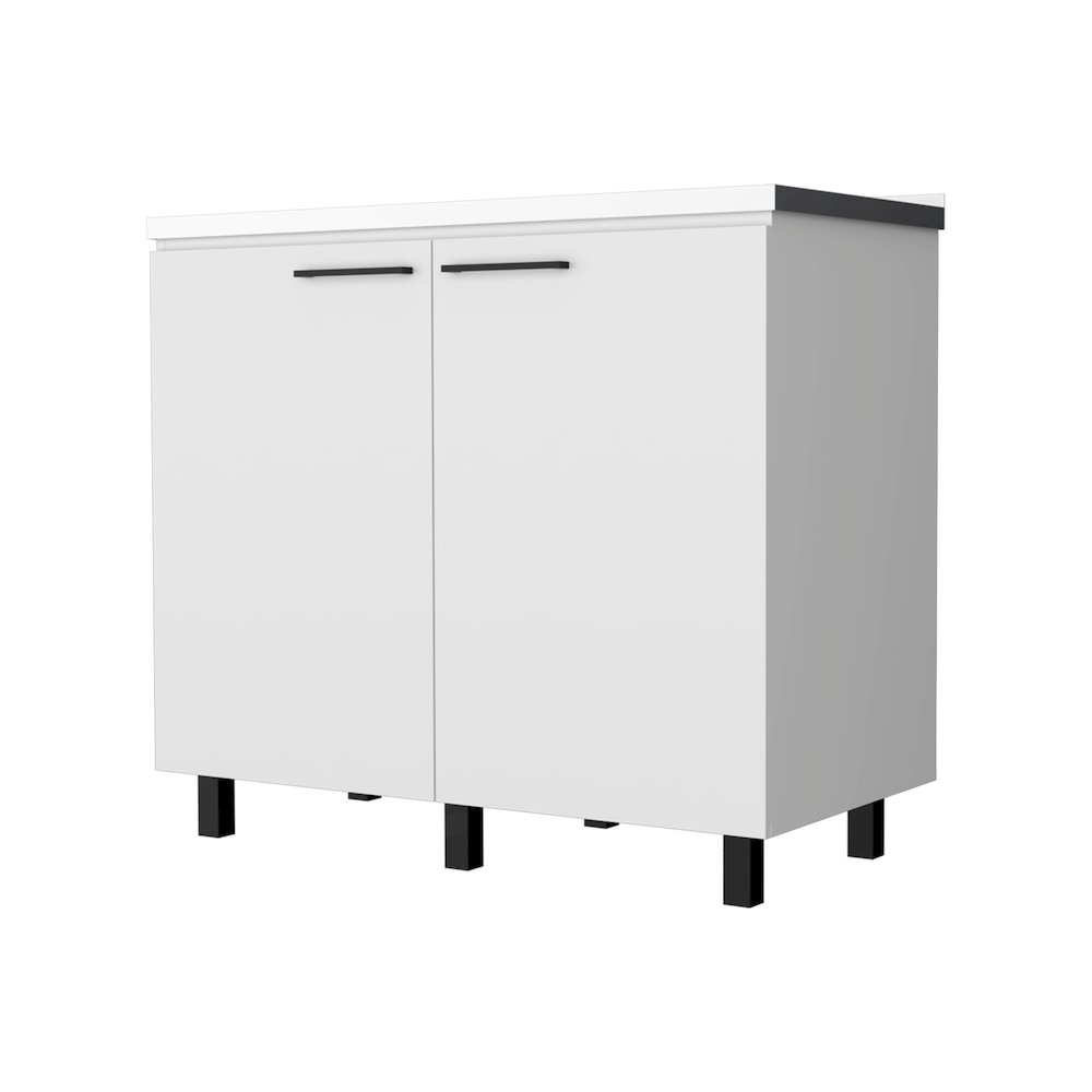 White 2 Utility Sink and Cabinet. Picture 1