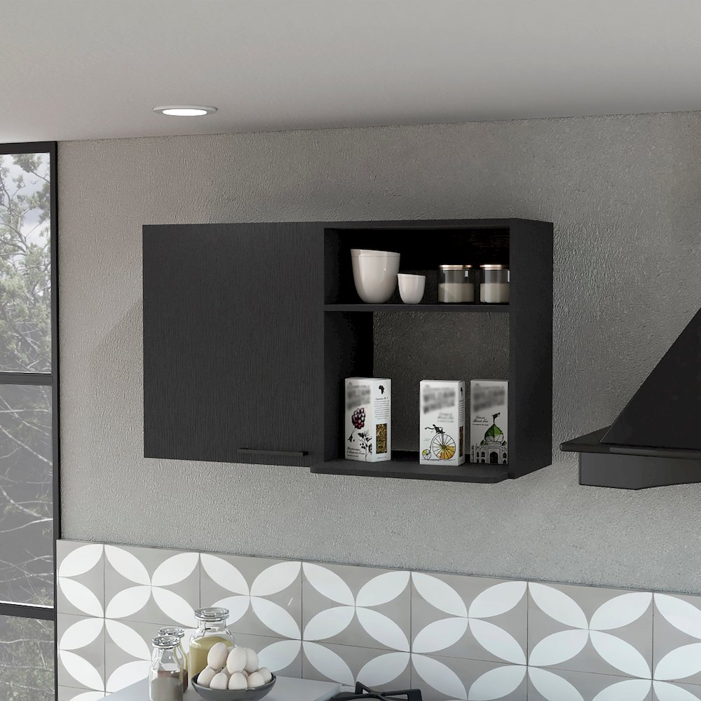 Black 2 Wall Cabinet. Picture 4