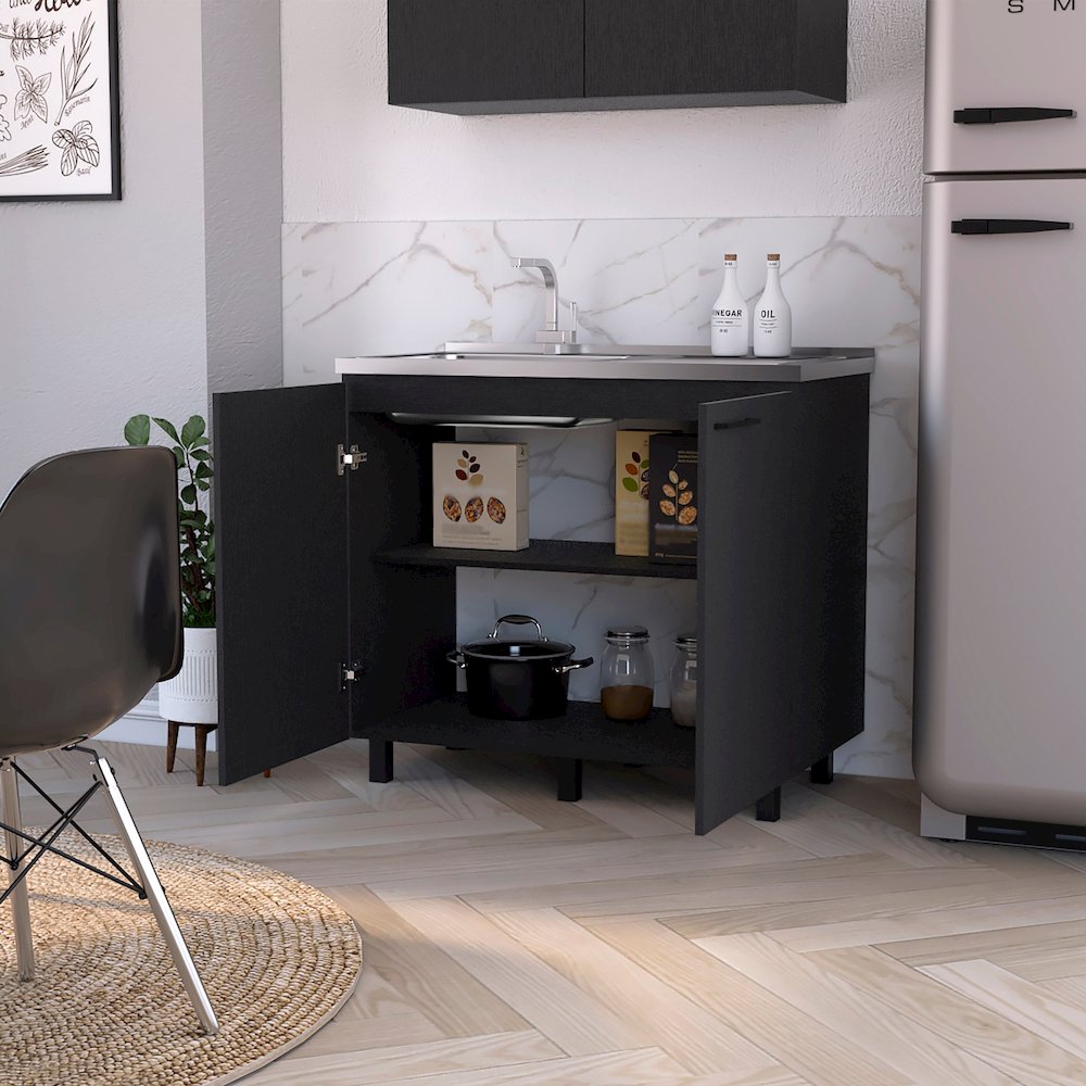 Black 2 Utility Sink and Cabinet. Picture 5