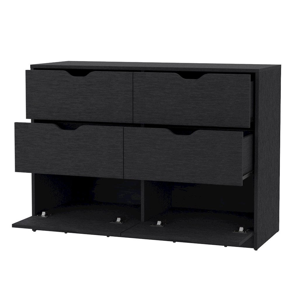 Black 4-Drawer Dresser. Picture 2