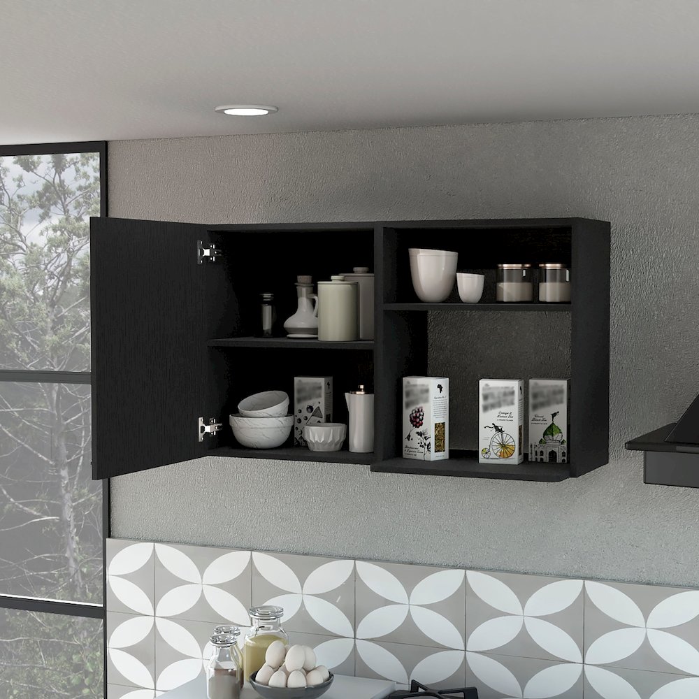 Black 2 Wall Cabinet. Picture 5