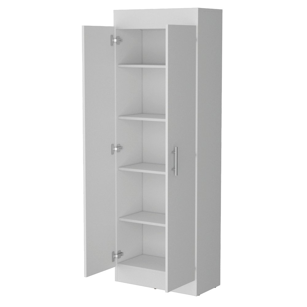 White 5-Shelf Storage Pantry Cabinet. Picture 2