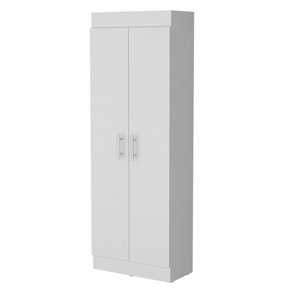 White 5-Shelf Storage Pantry Cabinet. Picture 1