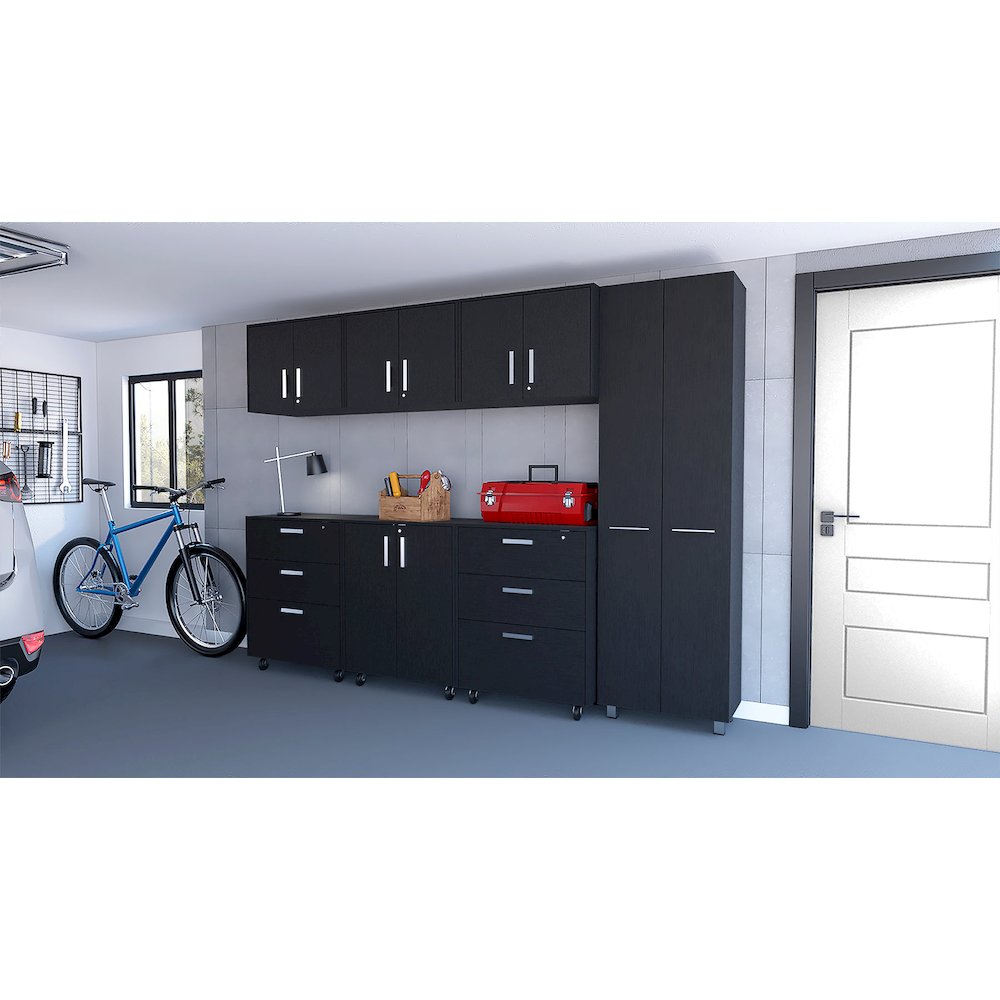 Black 7 Piece Garage Set. Picture 4