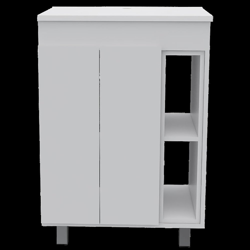 White 2 Piece Bathroom Set. Picture 5