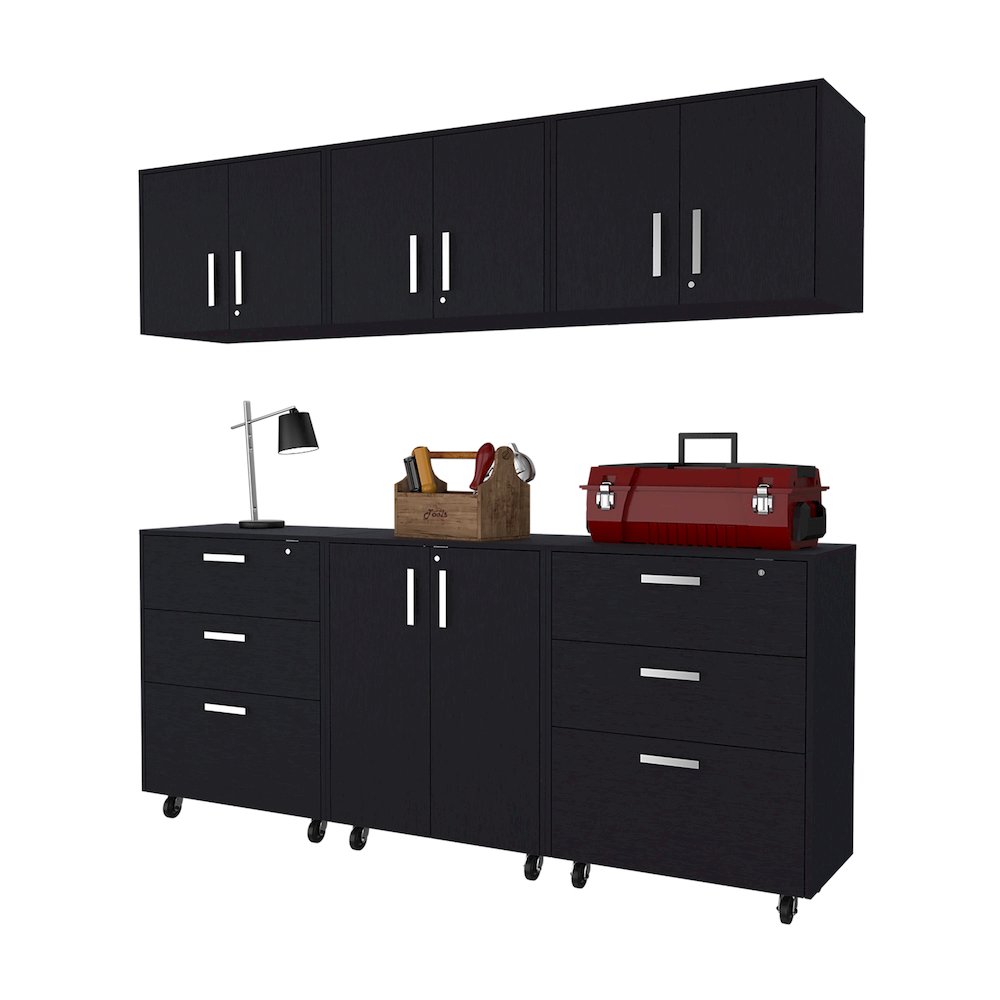Black 6 Piece Garage Set. Picture 5