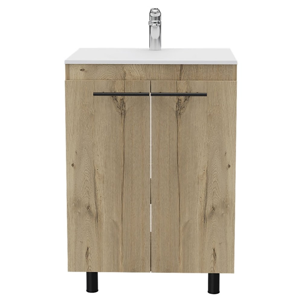 Light Oak 2 Piece Bathroom Set. Picture 1